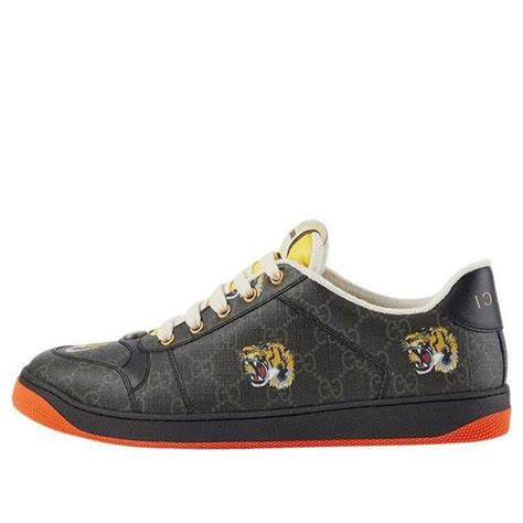 gucci screener tiger 703151 uxv40 1098|Men's Screener sneaker with tiger print .